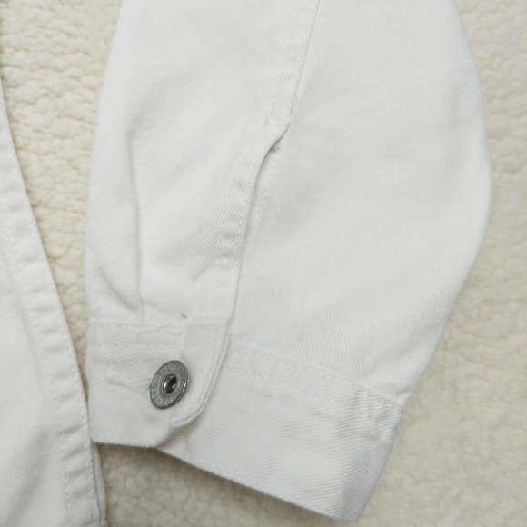 Territory Ahead Womens Denim Jacket XL Plus White 90s Vintage Jeans Hong Kong - Picture 4 of 9